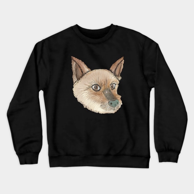 Puppy eyes_Yorkie Crewneck Sweatshirt by MCNuki